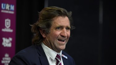 Sea Eagles coach Des Hasler is one win away from another grand final.
