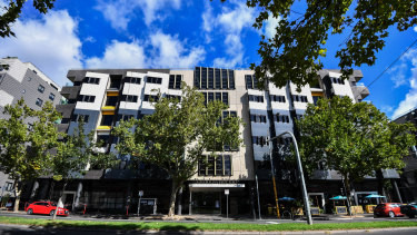 A GP who had visited the Rathdowne Place aged care home in Carlton (above) on March 25 has tested positive for COVID-19. 