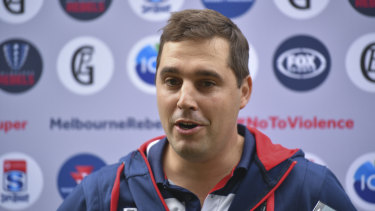 Melbourne Rebels coach Dave Wessels. 