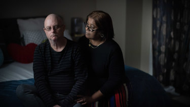 Garry Keeping, with his wife Kamal, was diagnosed with COVID on July 18. Three months later he is still experiencing lingering effects, including hand tremors, forgetfulness and fatigue. 