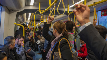 Trams on parts of the inner west line are already heavily crowded during peak hours.