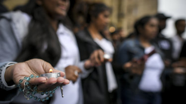 Ravi Harshana, the organiser of Monday's gathering at St Paul's Cathedral, said her community was grieving.