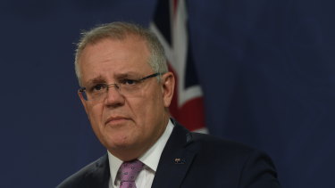 PM Scott Morrison emphasised programs to create jobs on Monday.