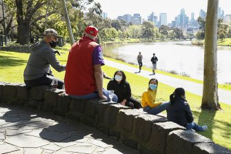 Picnics in Melbourne around this time last year.