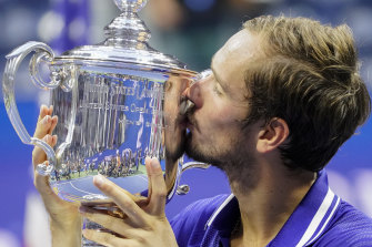 Daniil Medvedev won his first grand slam at last year’s US Open.