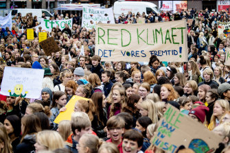 Protesters held a rally in Copenhagen on Friday.