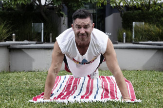 Stephen Brook has gone back to basics with his fitness regime in self-isolation.