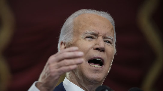 Joe Biden speaks in Statuary Hall