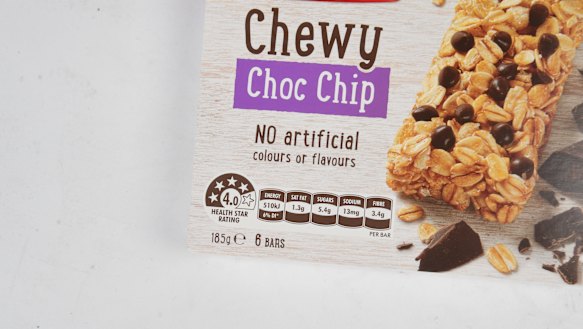 The health star rating system.