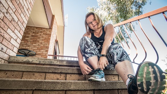 41-year-old Monika Wilson of Florey  has lost 23.5 kilograms in four months as part of her preparation for her first ever fun run.