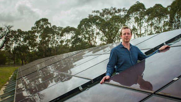 SolarShare principal executive officer, Lawrence McIntosh, who is head of a new community solar farm to be built in Majura.