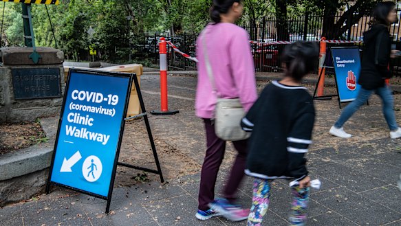 Royal Prince Alfred hospital's COVID-19 Clinic.