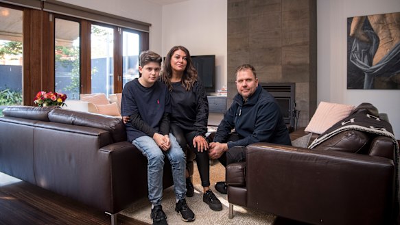 The Keresztesis at their Glen Iris home.