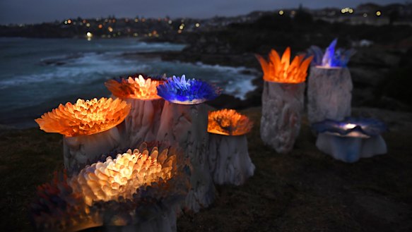 Dawn at Sculpture by the Sea, Bondi. 