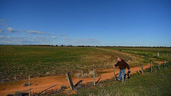A Moama farmer whose land borders the site of the proposed plant.