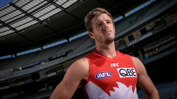 Much is riding on Luke Parker's shoulders this year in the Swans' midfield.