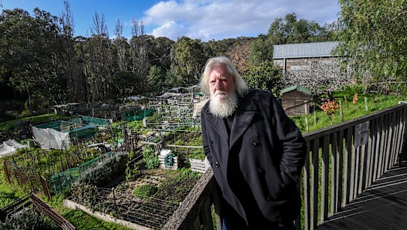 Peter Barber has tended a plot at the gardens for more than three years.