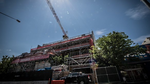 A WorkSafe investigation is continuing after a concrete panel fell from a Mort Street construction site in January.