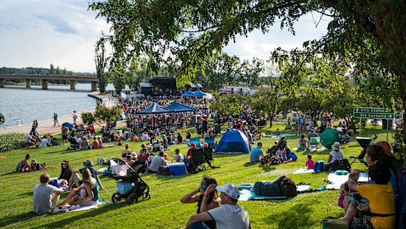 Australia Day Concert at Regatta Point in 2018.
