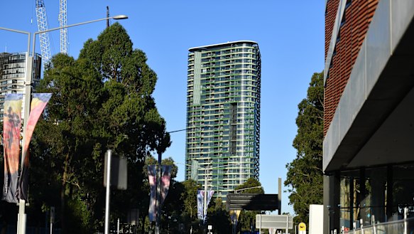 The 36-storey Opal Tower was completed in August. 