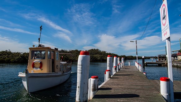 A ferry on the picturesque Brisbane Waters, on the Central Coast’s Woy Woy.