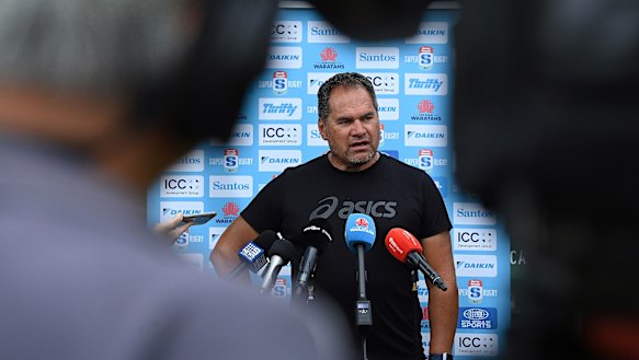 Dave Rennie at Waratahs HQ in daceyville on Thursday.