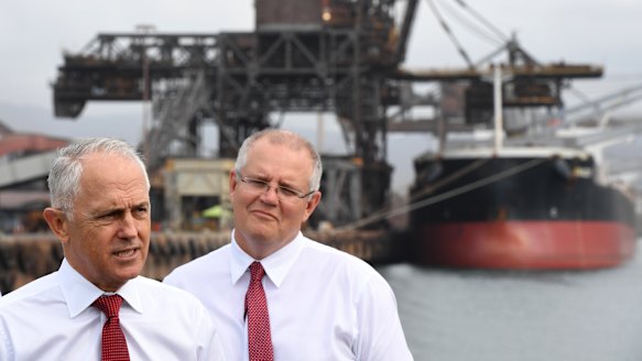 Prime Minister Malcolm Turnbull (left) and Treasurer Scott Morrison 