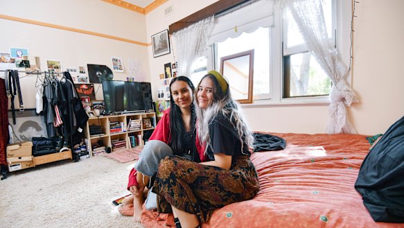 Best mates Stella-Rae Burns and Halle Mathews have no issue with the lack of privacy.