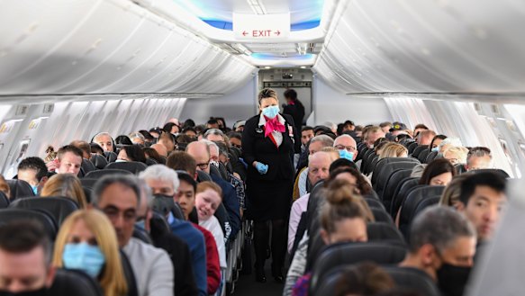 Qantas is seeing if it can operate its busiest route with four cabin crew instead of five as it undergoes an exhaustive search for savings. 