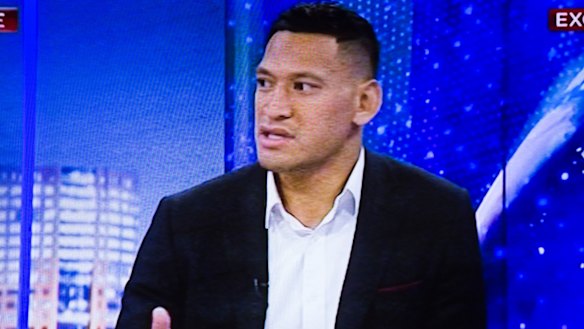 Former Wallaby Israel Folau was interviewed by Alan Jones on Sky News.