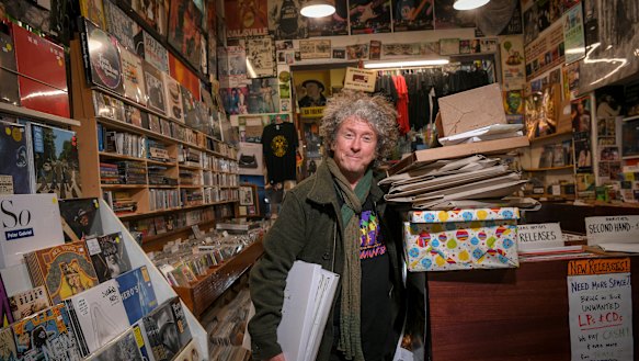 Warwick Brown has started hand delivering records and CDs to customers.