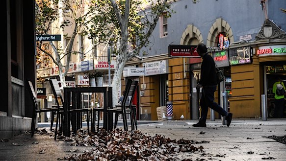 Foot traffic at night in Kings Cross has fallen considerably since the lockout laws.