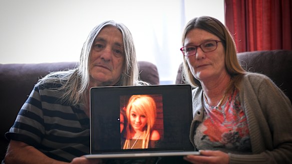 Grieving father Michael Dent and his partner Mary Burnell.