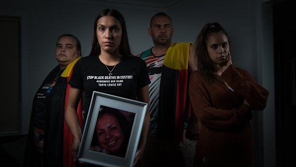 Ms Day's children (left to right)  Belinda Stevens, Apryl Watson,  Warren Stevens and Kimberly Watson.