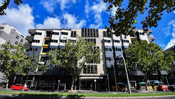 A GP who had visited the Rathdowne Place aged care home in Carlton (above) on March 25 has tested positive for COVID-19. 