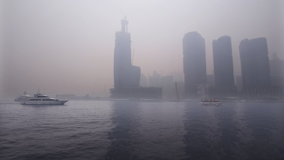 Bushfire smoke in Sydney this week. 