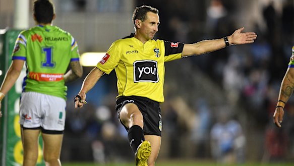 Offside: Gerard Sutton admitting making two major errors of judgment in favour of the Sharks against the Raiders.