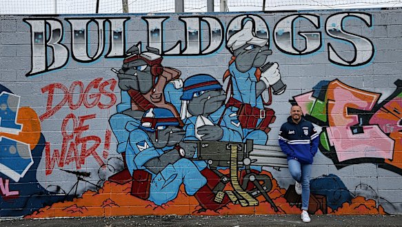 Josh Reynolds outside Belmore Sportsground.