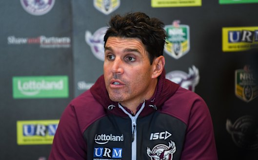 Cronulla bound? Former Manly coach Trent Barrett.