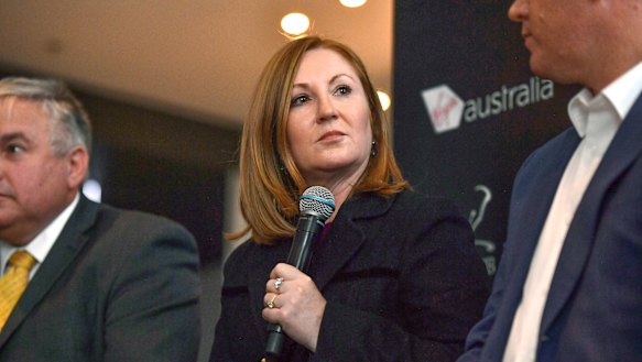 Adele Ferguson hosting an event for whistleblowers in June. 