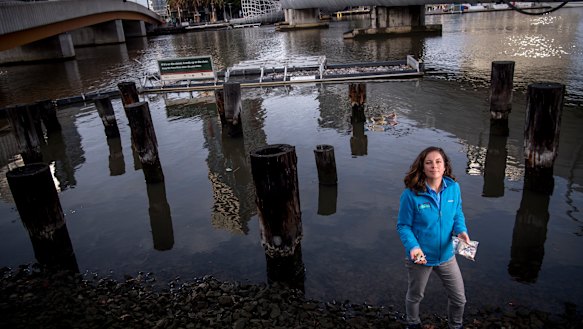 Port Phillip EcoCentre marine biologist Fam Charko has been studying microplastics in the waterways. 