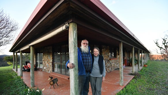 Elizabeth and Brian Blakeman at their Wairewa home.