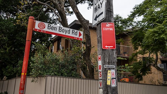 Ben Boyd Road signage, Neutral Bay. 