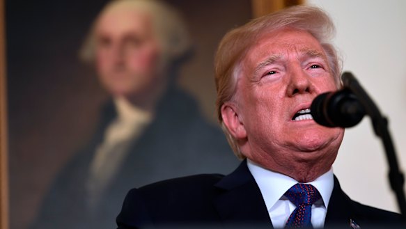 President Donald Trump has defended a tweet about the Syria strike.