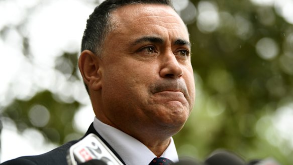NSW Deputy Premier John Barilaro. 