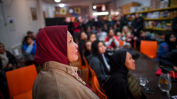 A meeting of migrant farm workers in Springvale in mid year