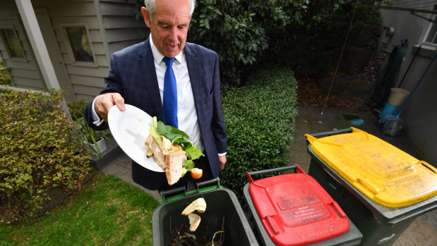 Nillumbik Shire councillor Peter Clarke. The council have had fortnightly rubbish collection and then weekly food scrap and organic matter collection for about a decade. 