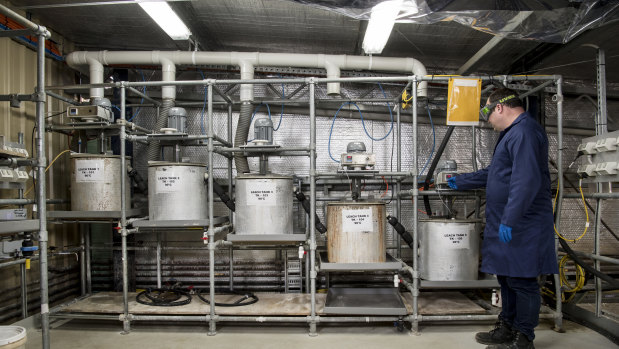 A Lithium Australia testing lab.