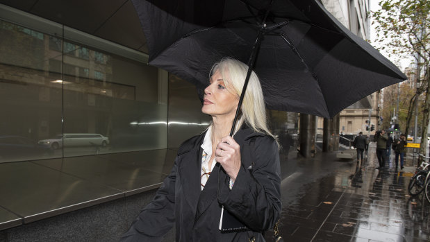 Simone Semmens outside court on Monday