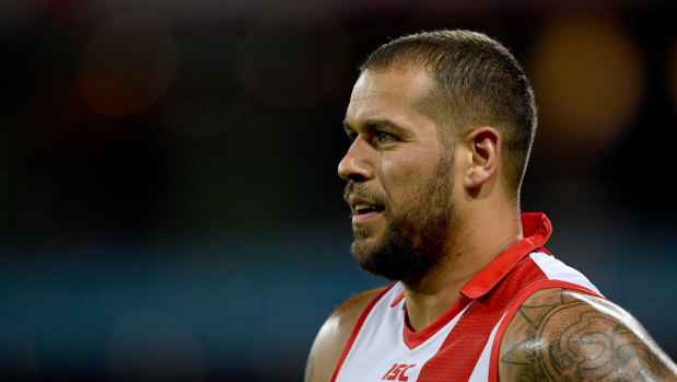 Late inclusion: Lance Franklin has been named in the Swans team to play Hawthorn.